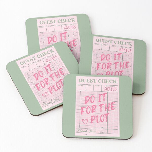 Item preview, Guest Check Green and Pink Do It For The Plot designed and sold by AestheticAnnette.