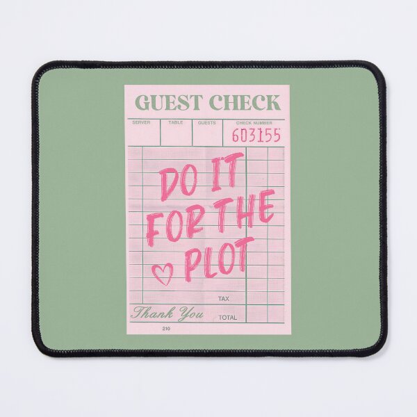 Item preview, Guest Check Green and Pink Do It For The Plot designed and sold by AestheticAnnette.