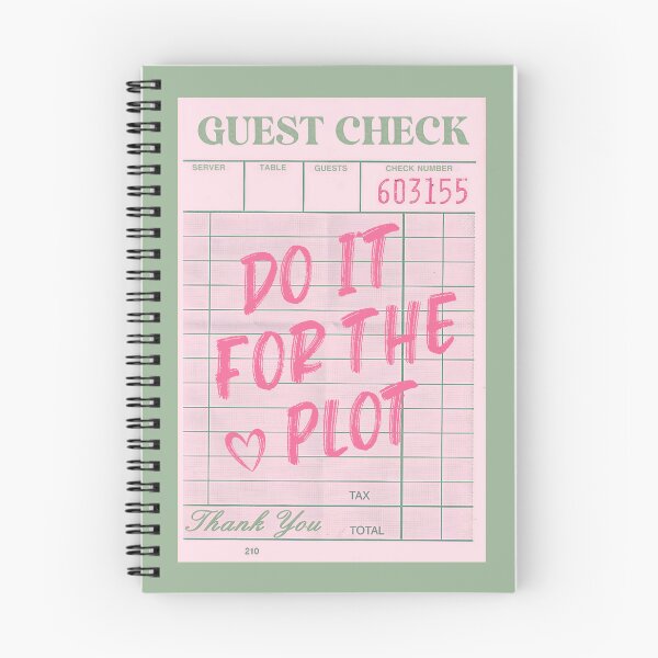 Item preview, Guest Check Green and Pink Do It For The Plot designed and sold by AestheticAnnette.