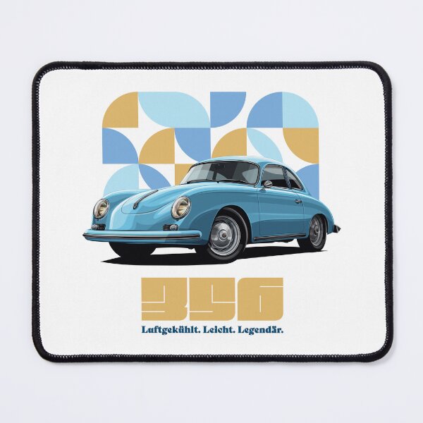 Item preview, 356 Light Blue Retro Coupe Vintage 50s Car Art designed and sold by Ride & Relive.