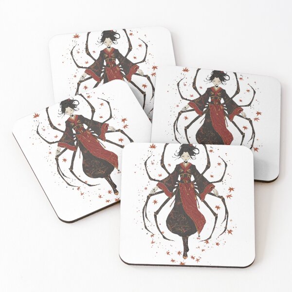 Item preview, Jorogumo Yokai - Elegant Spider Woman in Kimono designed and sold by bapupa.