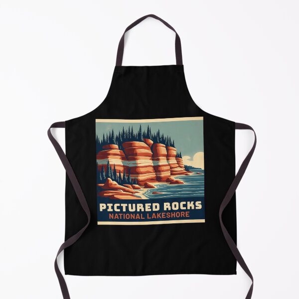 Item preview, Pictured Rocks National Lakeshore – Vintage Michigan Nature Design designed and sold by AlessaHelios.