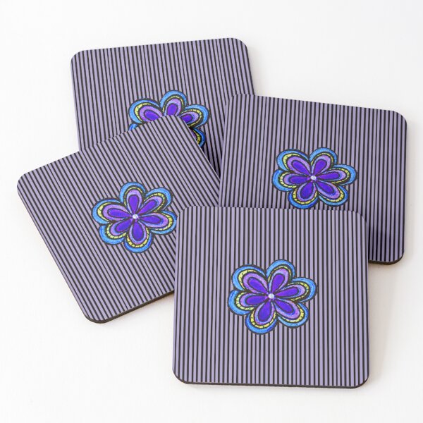 Item preview, Blue Hand Drawn Flower Pattern designed and sold by kel72.