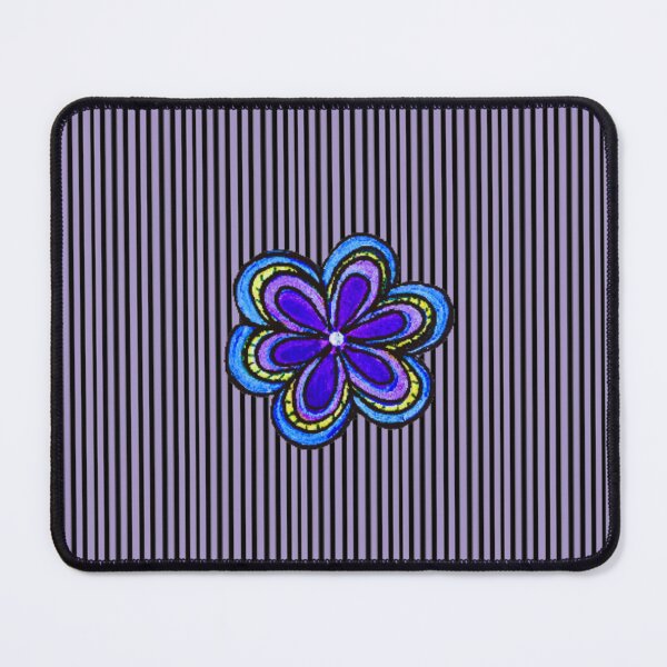Item preview, Blue Hand Drawn Flower Pattern designed and sold by kel72.