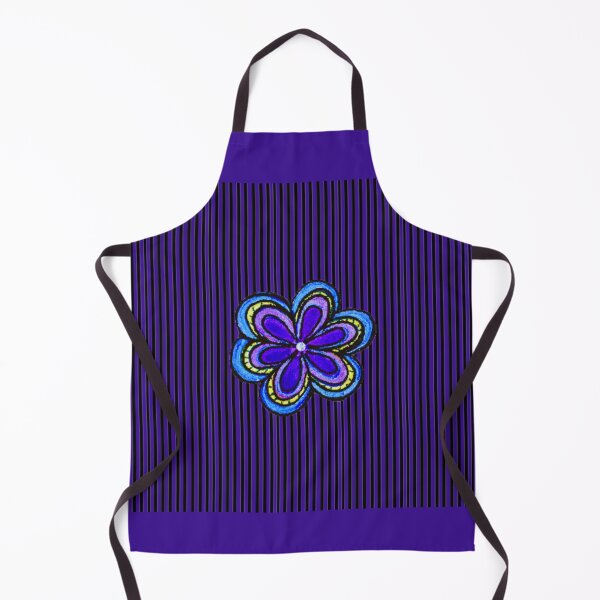 Item preview, Blue Hand Drawn Flower Pattern designed and sold by kel72.