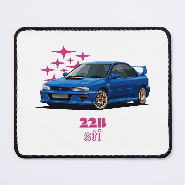 Item preview, Impreza Blue 90s Rally Coupe JDM Rose Edition designed and sold by Ride & Relive.
