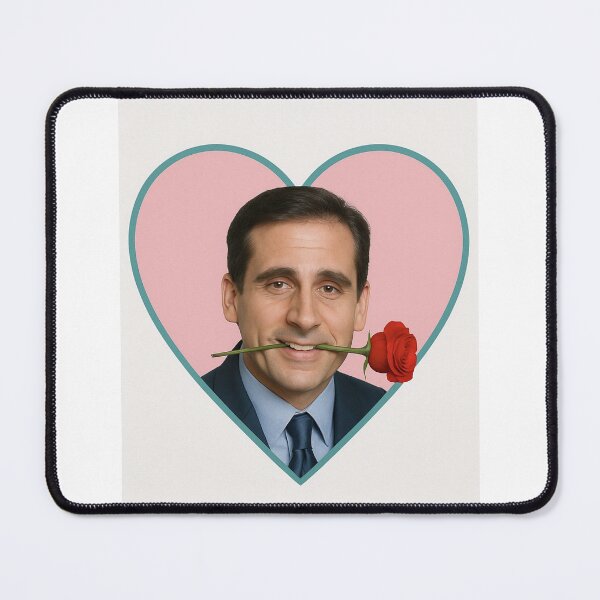 Item preview, Michael Scott Happy Valentine's Day funny prank love heart meme designed and sold by CheeseBlueprint.