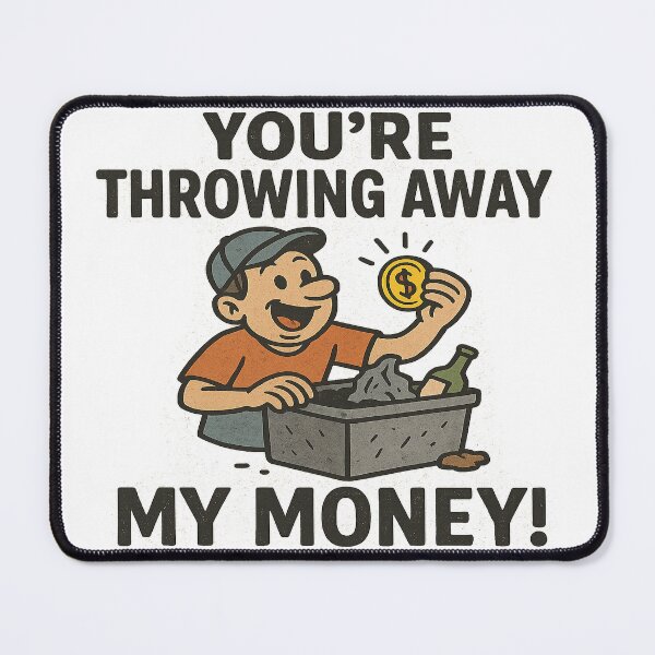 Item preview, Trashman You're Throwing Away My Money Funny Gifts For Trashmans designed and sold by LookARTIST.