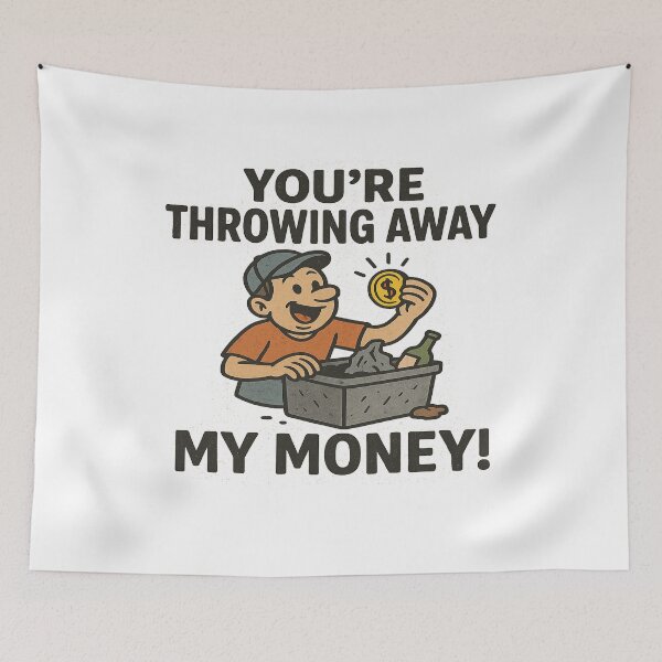 Item preview, Trashman You're Throwing Away My Money Funny Gifts For Trashmans designed and sold by LookARTIST.