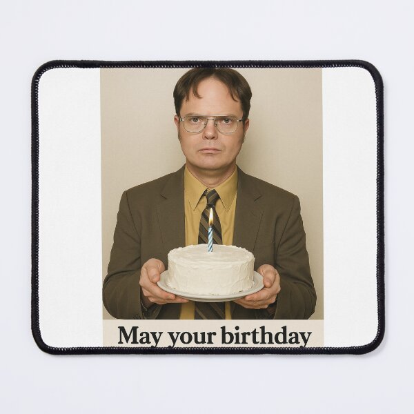 Item preview, Birthday Cake Moist Funny prank meme gift weird Dwight Schrute designed and sold by CheeseBlueprint.