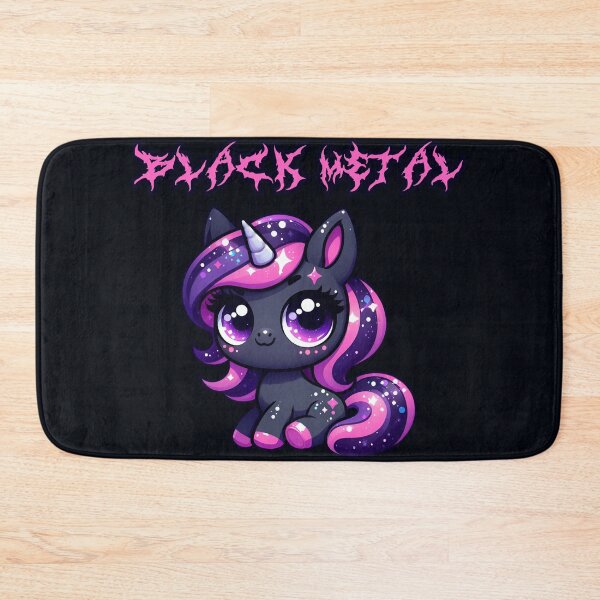 Item preview, Black metal Pony Glitter Unicorn designed and sold by AngelinaBezm.