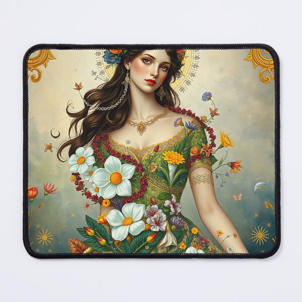 Item preview, A Flora with gold halo designed and sold by MarilynBaldey7.
