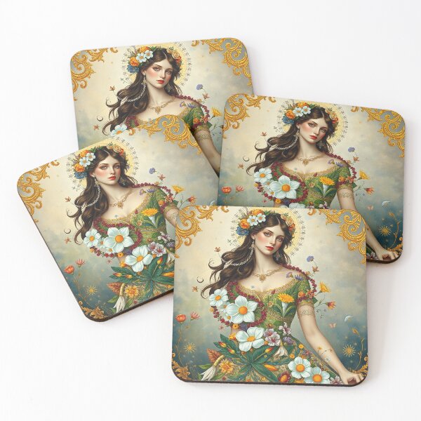 Item preview, A Flora with gold halo designed and sold by MarilynBaldey7.