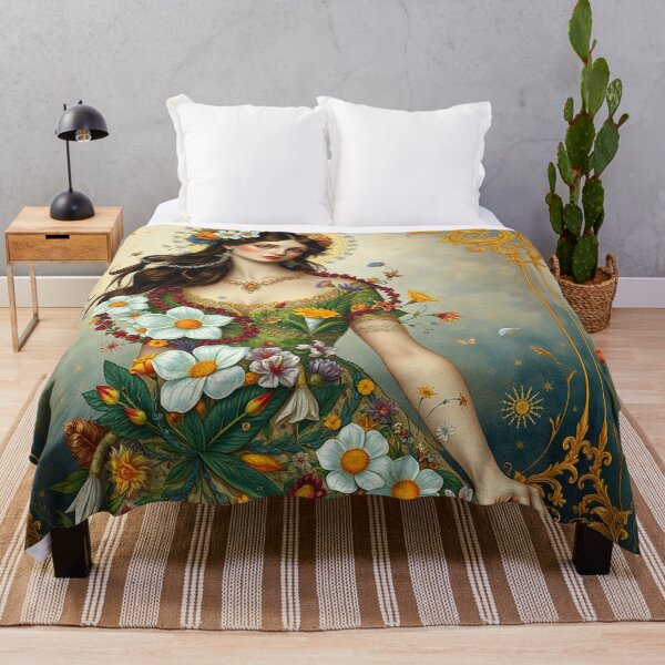 Item preview, A Flora with gold halo designed and sold by MarilynBaldey7.
