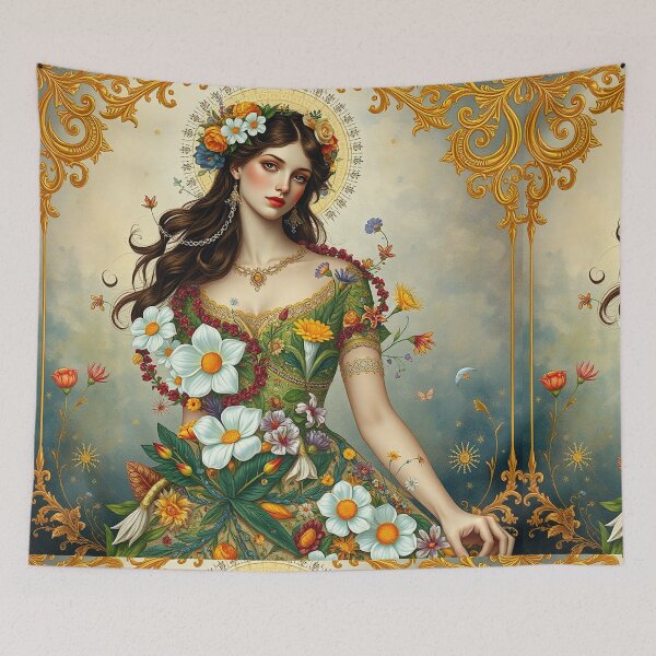 Item preview, A Flora with gold halo designed and sold by MarilynBaldey7.