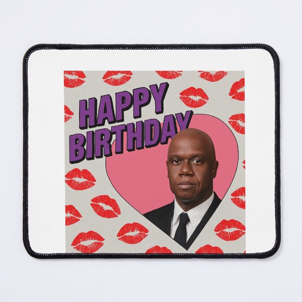 Item preview, Kiss Heart Birthday Funny prank meme gift weird captain ray holt designed and sold by CheeseBlueprint.