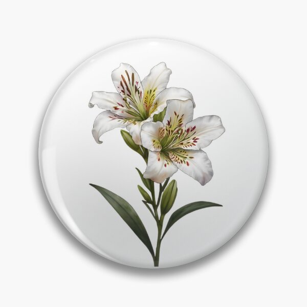 Item preview, White Peruvian Lily (Alstroemeria) designed and sold by HOMETOWN86.
