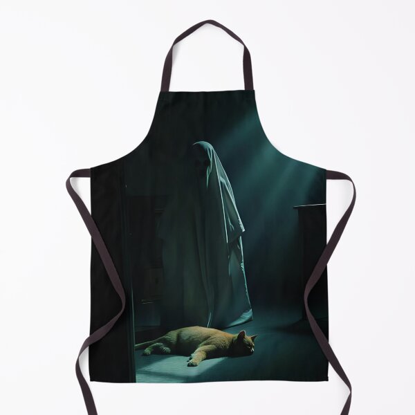 Item preview, Orange Cat sleeping. A ghost behind. designed and sold by Extintos.
