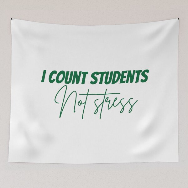 Item preview, I Count Students, Not Stress - Stoic Principles Every Teacher Should Live By  designed and sold by LexaArtworks.