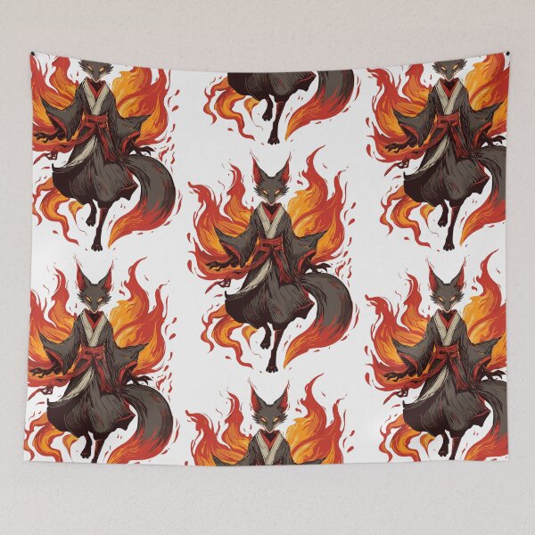 Artikelvorschau, Kitsune – Strahlender Fuchsfeuer-Illusionist entworfen und verkauft von bapupa.