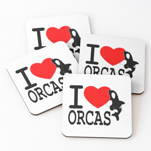 Item preview, I Heart Orcas (black letters red heart) designed and sold by Killa Clothes.