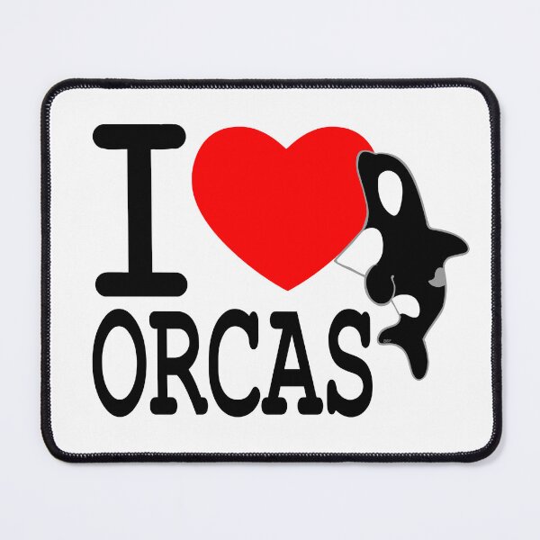 Item preview, I Heart Orcas (black letters red heart) designed and sold by Killa Clothes.