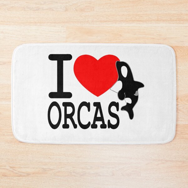 Item preview, I Heart Orcas (black letters red heart) designed and sold by Killa Clothes.