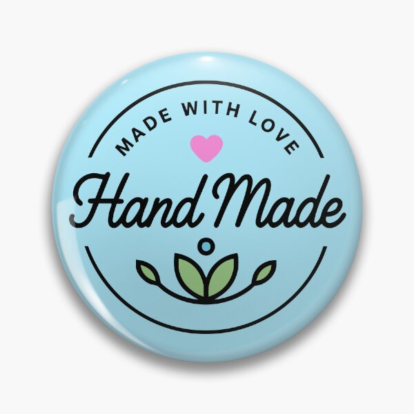 Item preview, Handmade with Love Circle Logo – Craft Badge Design designed and sold by graphicnew.