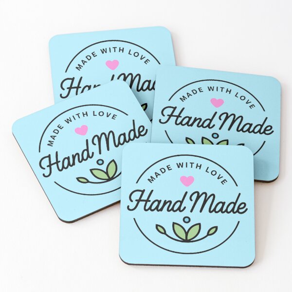 Item preview, Handmade with Love Circle Logo – Craft Badge Design designed and sold by graphicnew.