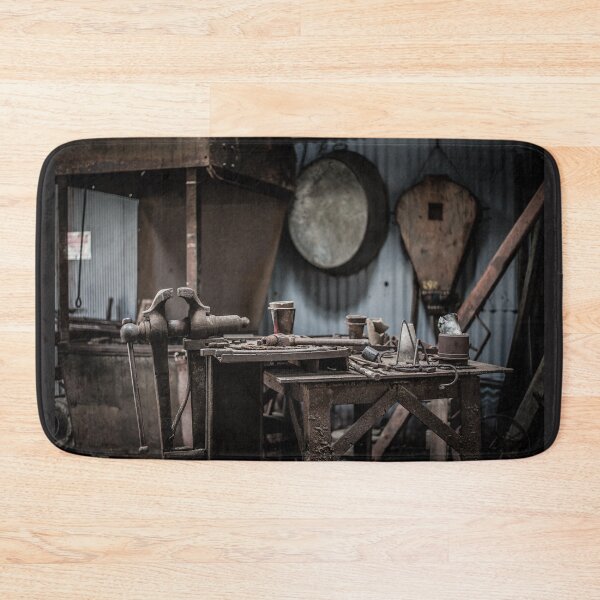 Item preview, 1900s Blacksmith’s Vice - Zeehan Tasmania Industrial Relic - Rustic Workshop Photography - Vintage Tool Art designed and sold by taspaul.