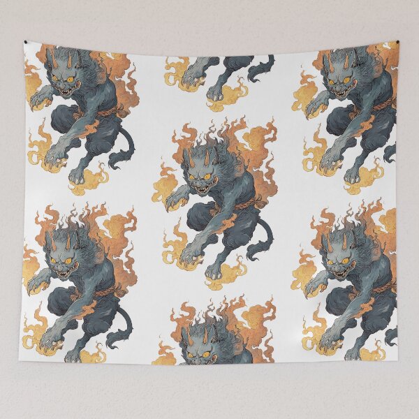 Item preview, Nekomata Cat - Split‑Tailed Yokai Spirit designed and sold by bapupa.