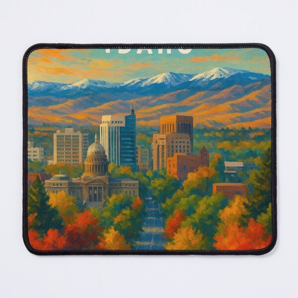 Item preview, Autumn Skyline of Boise, Idaho designed and sold by Aryabek.