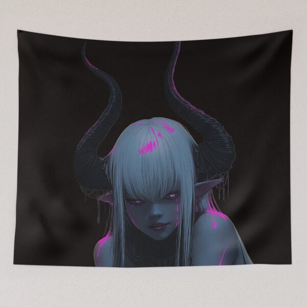 Item preview, goth demon designed and sold by CursedbyLilith.