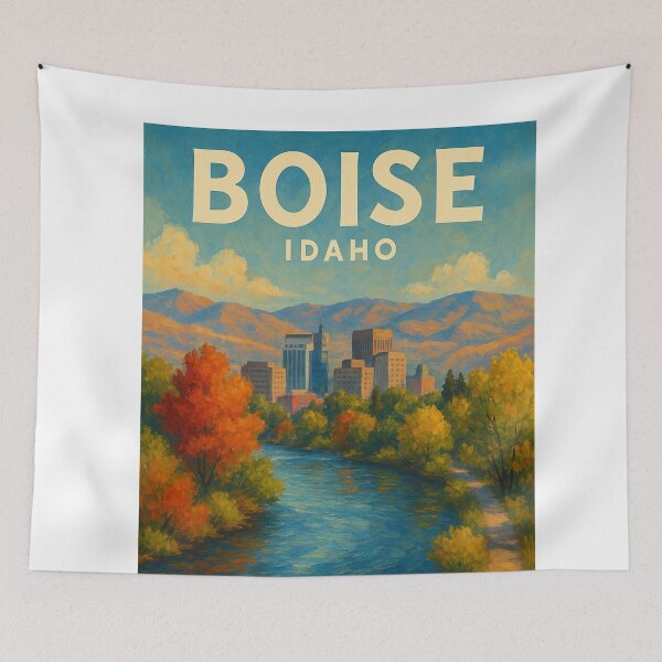 Item preview, Boise River and Skyline, Idaho designed and sold by Aryabek.