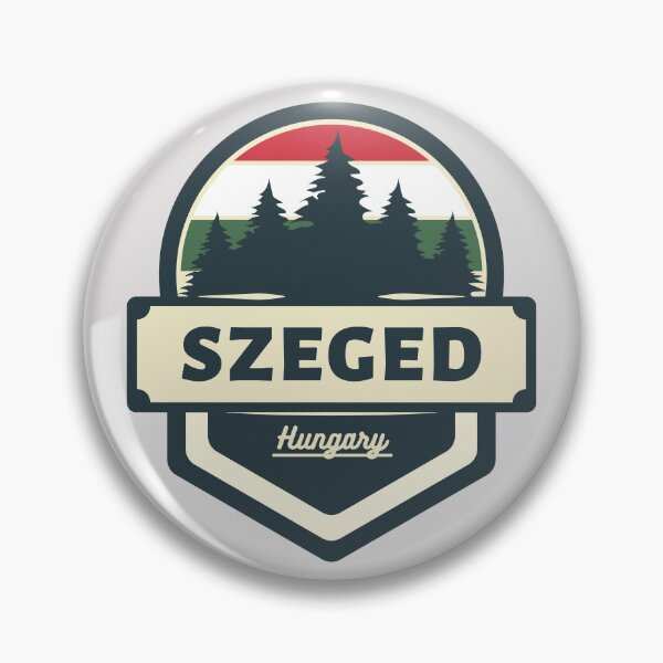 Item preview, Szeged Hungary Retro Vintage Badge designed and sold by World Designs.