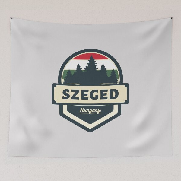 Item preview, Szeged Hungary Retro Vintage Badge designed and sold by World Designs.