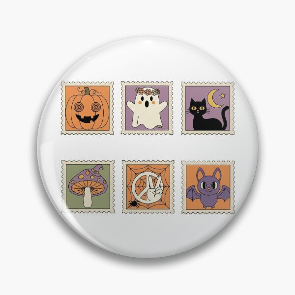 Item preview, Halloween Stamp | Vintage and Spookily Stylish Seasonal Graphic designed and sold by Tw1nsAIArt.