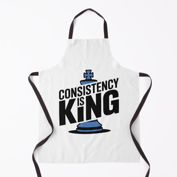 Item preview, Consistency Is King – Chess Piece Motivational Design designed and sold by ArtByYunus.