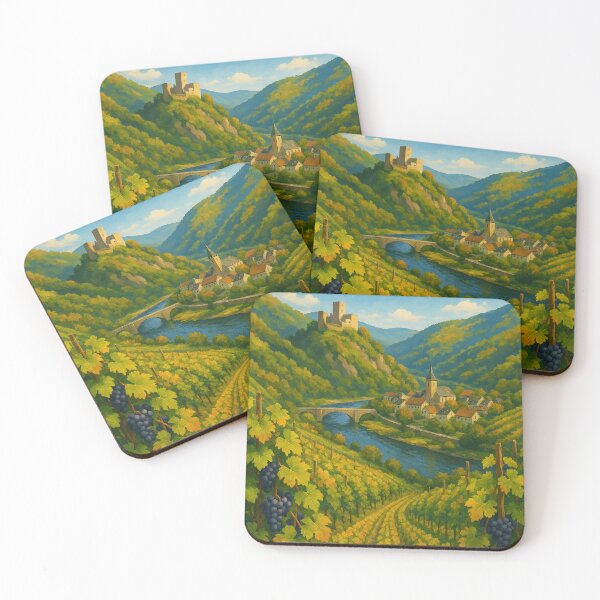 Item preview, Vineyards and Castle in Ahr Valley, Germany designed and sold by Aryabek.
