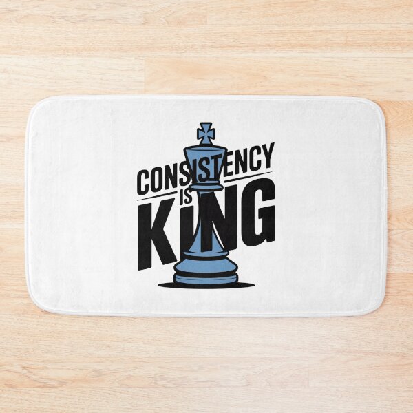 Item preview, Consistency Is King – Chess Piece Motivational Design designed and sold by ArtByYunus.