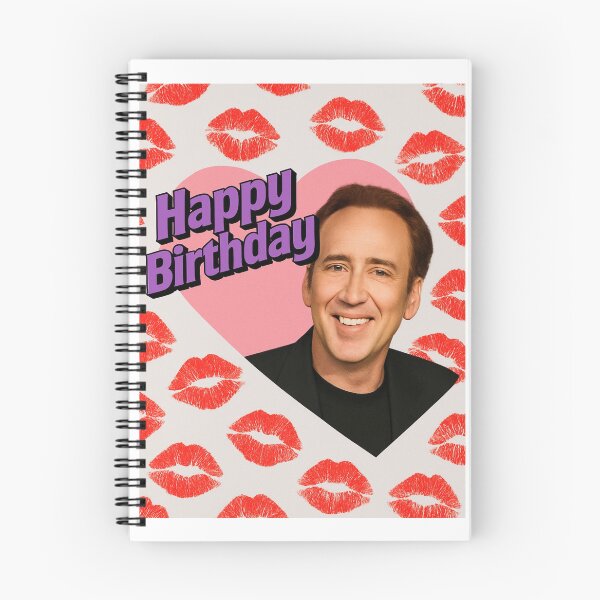 Item preview, Kiss Heart Birthday Funny prank meme gift weird nicolas cage designed and sold by CheeseBlueprint.