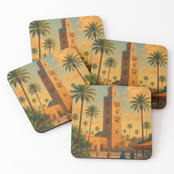 Item preview, Koutoubia Mosque and Market, Marrakesh designed and sold by Aryabek.