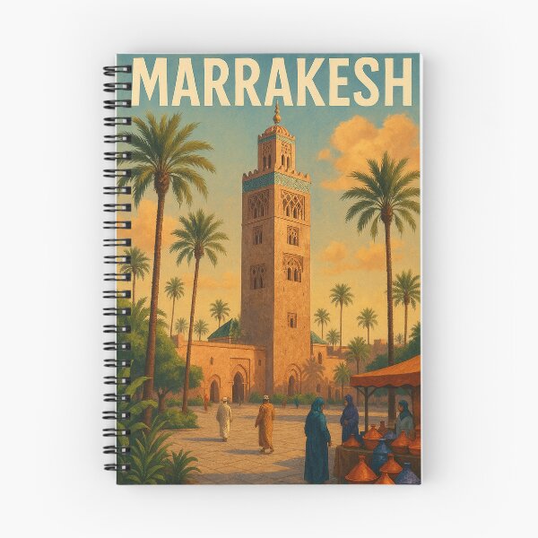 Item preview, Koutoubia Mosque and Market, Marrakesh designed and sold by Aryabek.