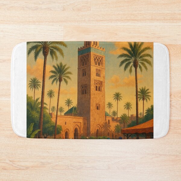 Item preview, Koutoubia Mosque and Market, Marrakesh designed and sold by Aryabek.
