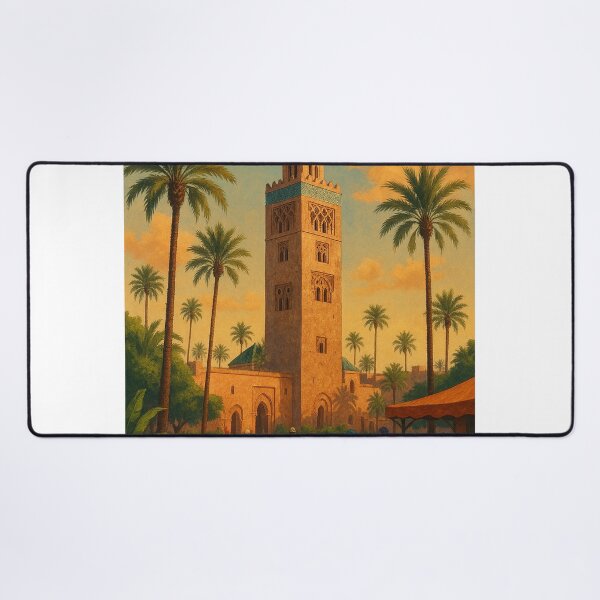 Item preview, Koutoubia Mosque and Market, Marrakesh designed and sold by Aryabek.