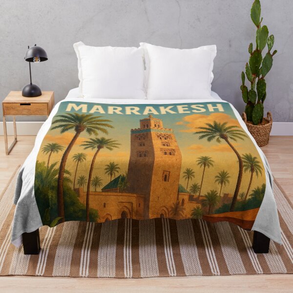 Item preview, Koutoubia Mosque and Market, Marrakesh designed and sold by Aryabek.