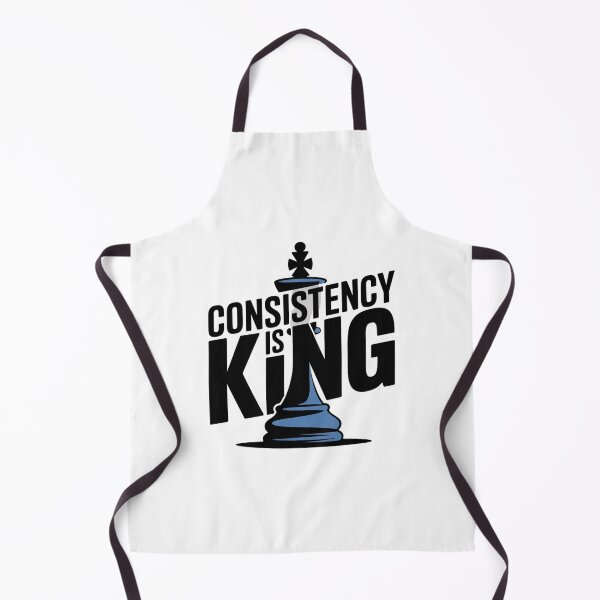 Item preview, Consistency Is King – Chess Piece Motivational Design designed and sold by ArtByYunus.