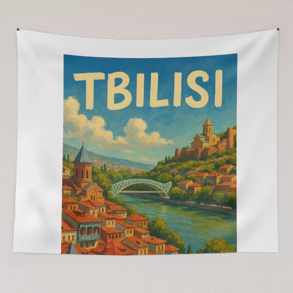 Item preview, Old Town and Bridge of Tbilisi, Georgia designed and sold by Aryabek.