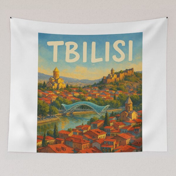 Item preview, Tbilisi Cityscape with Narikala Fortress designed and sold by Aryabek.