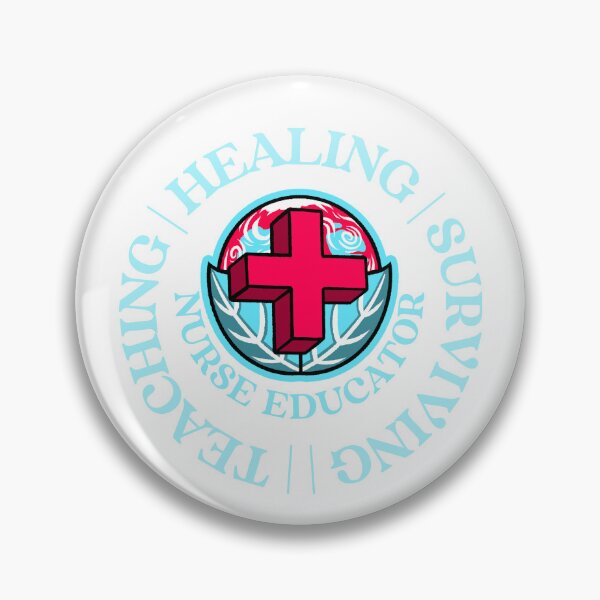 Item preview, Nurse Educator – Teaching, Healing, Surviving Circle Emblem designed and sold by NANursing.